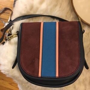 💗Preppy Classic Fossil Rumi small suede crossbody